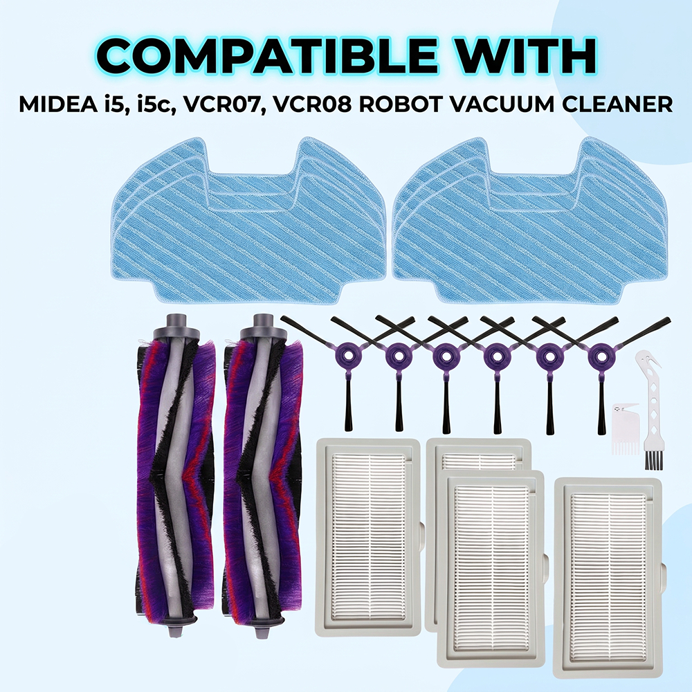 สําหรับ Midea i5 i5C VCR07 VCR08 VCR10W MR09 / Samsung VR05R50WK เครื่องดูดฝุ่นหุ่นยนต์อุปกรณ์เสริมล