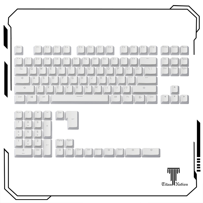 TITANATION Keycap PBT Double Leather Milk Transparent Pudding Keycap OEM Height
