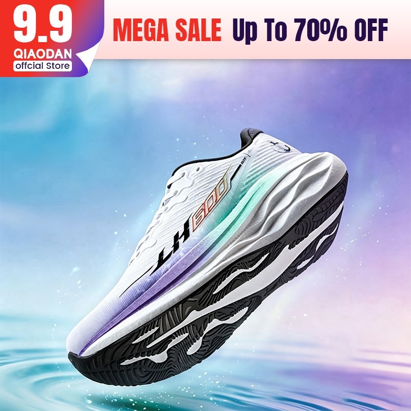 【WIDE FIT】Qiaodan LH600 2.0 รองเท้าวิ่งผู้ชายพื้นหนาเบาะกว้าง Stable Jog Breathable QXB023263229