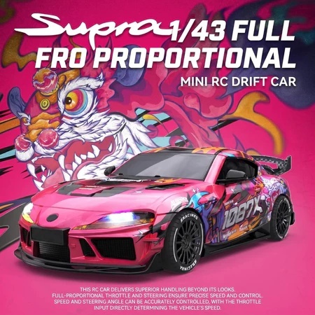 JXC SP4301 1:43 Supra RC รถ 4WD Drift Racing รถ 2.4G Full Proportional ควบคุม Gyroscope และ LED Ligh