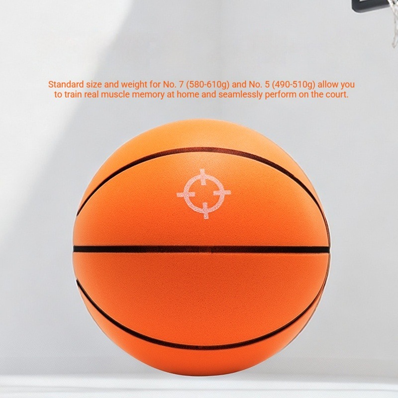 Rigorer Quiet Basketball Size 7 โฟมเสียงรบกวนต่ําการฝึกอบรมในร่ม Silent Dribbling Ball สําหรับใช้ในบ้าน — صورة 5