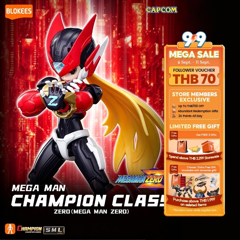 【NEW LAUNCH】BLOKEES Mega Man CC01-02 Zero & Shoooting Star Figure Collectible Model Kit โมเดลประกอบ