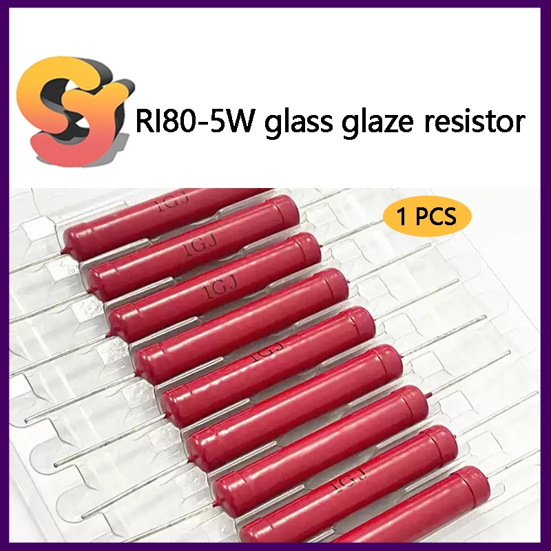 [อุปทานสต็อกพร้อม] RI80 Dahongpao Glass Glaze Resistance 5W 1K10K1M2M3M5M20M100M500M1G10G100G Resist