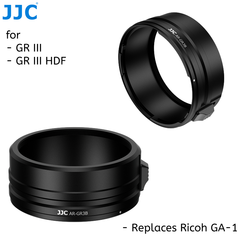 JJC GA-1 อะแดปเตอร์เลนส์โลหะสําหรับกล้อง Ricoh GR III GR3 GRIII HDF, ใช้งานร่วมกับ GW-4 เลนส์การแปลง