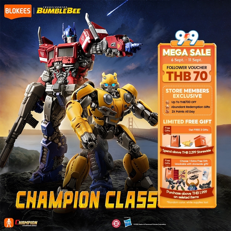 【NEW LAUNCH】BLOKEES Transformers รูป CC26 27 Optimus Prime Bumblebee Figure Model Kit บล็อกสะสมชุด