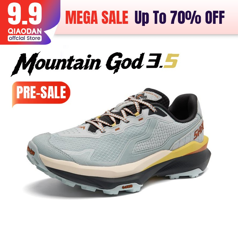 9.15 เปิดตัวQiaodan Mountain God 3.5 Men Trail รองเท้าวิ่งกลางแจ้ง Grip Stable น้ําหนักเบา All-Terra