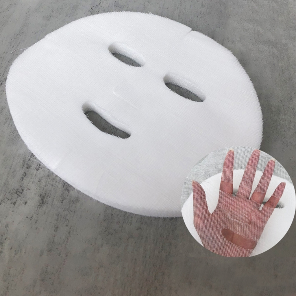 [Szgqmyyx1] 100 ชิ้น Facial Gauze Mask Gauze สีขาวพร้อมตาข่าย Gauze Pad Sheet Pre Cut Soft สําหรับสปาของ