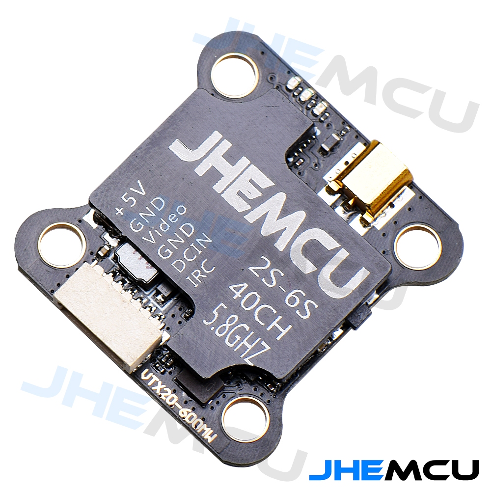 JHEMCU VTX20-600 5.8G 40CH FPV เครื่องส่งสัญญาณ PitMode 25mW 100mW 200mW 400mW 600mW 7-26V ปรับ VTX 