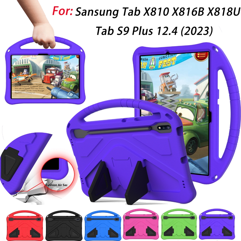 สําหรับ Samsung Galaxy Tab X810 X816B X818U Tan S9 Plus 12.4 นิ้วเด็กปลอดภัย Eva เด็กความปลอดภัยกันก