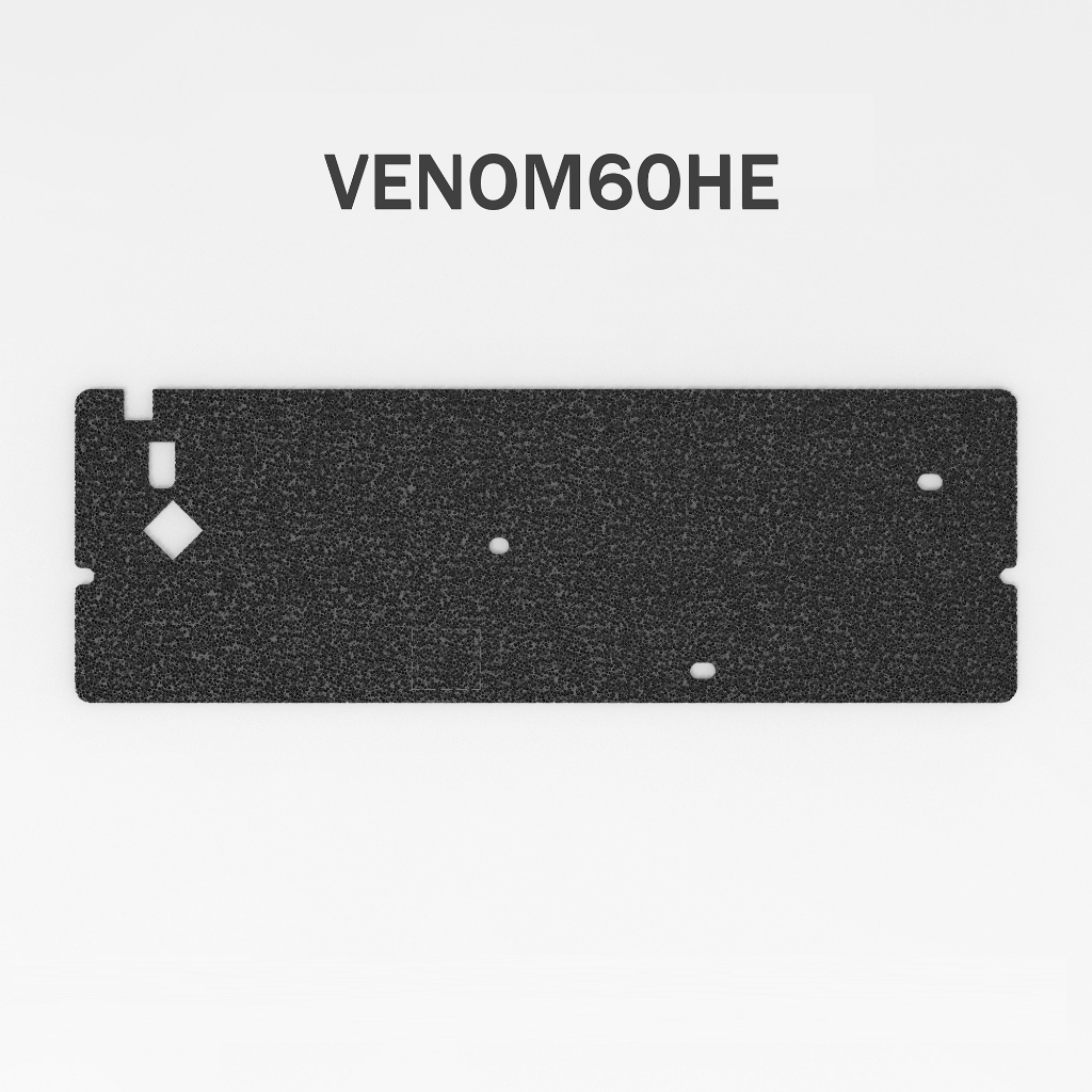 Keebox Venom60He3 In 1 คีย์บอร์ดโฟมพิมพ์เสียงปรับปรุงแพ็คเกจเสียง PET Poron EPDM โฟมด้านล่าง