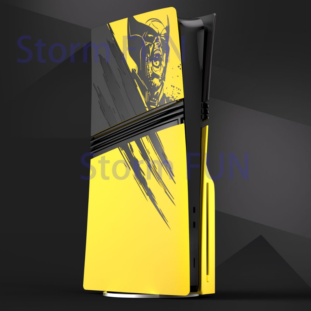 Limited Wolverine Faceplate สําหรับ Playstation 5 Pro/Slim Disc Digital Edition PS5 ฝาครอบ Adamantium/Battle Yellow Skin Face Plates ครบรอบ 30 ปี