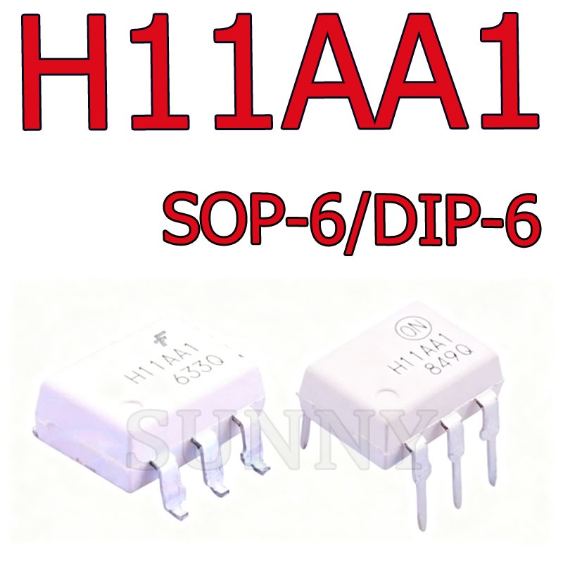 5 ~ 10PCS H11AA1 DIP-6 ปลั๊กตรงนําเข้า Optocoupler Photocoupler ยี่ห้อใหม่ Patch SOP-6