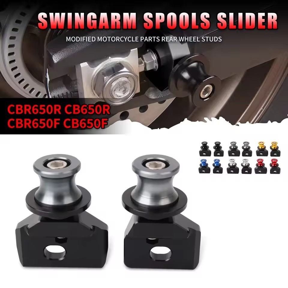 สําหรับ HONDA CBR650R CB650R CBR650F CB650F รถจักรยานยนต์โซ่ปรับกรอบ Swingarm Spools Slider ด้านหลัง