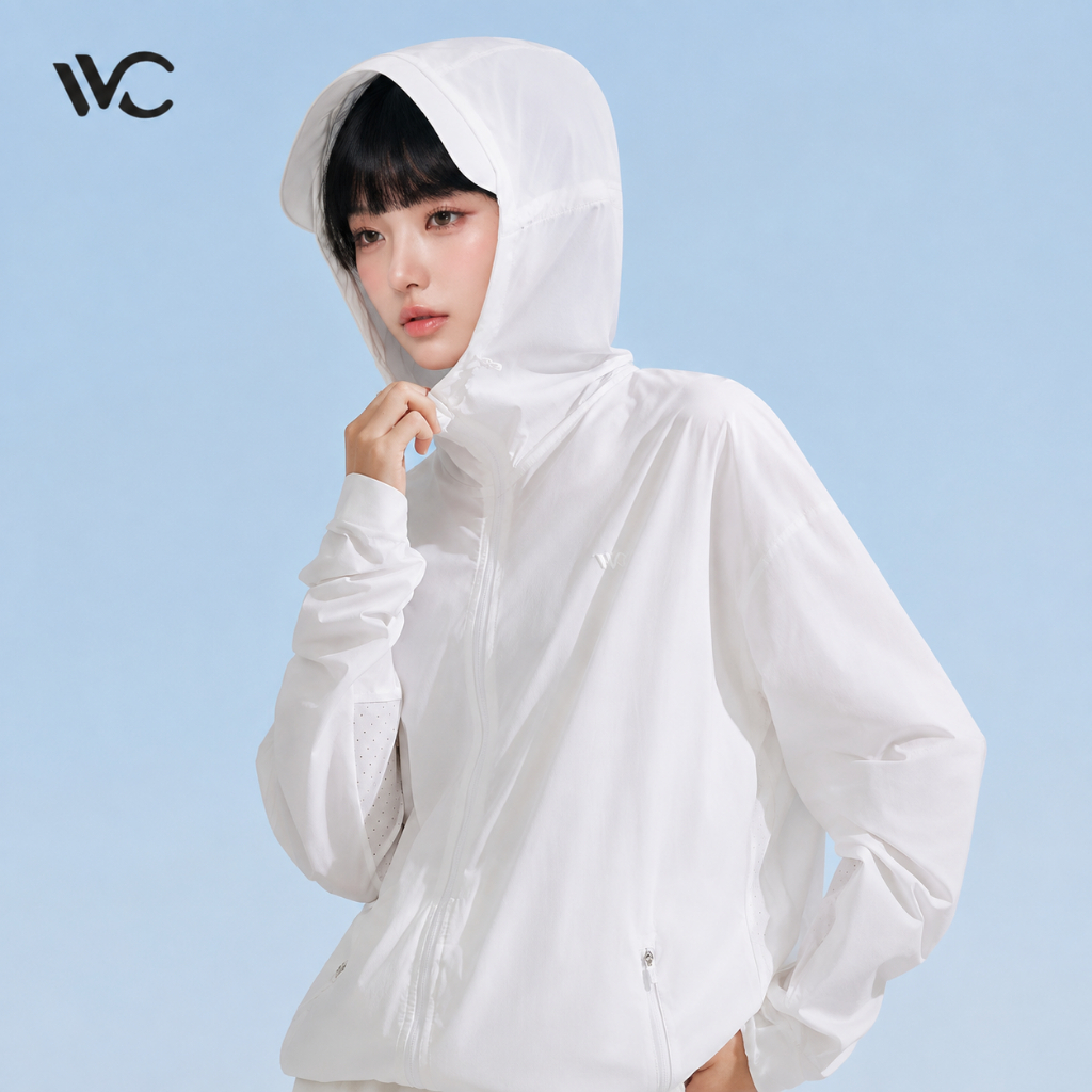【พร้อมส่งภายในวันที่สั่ง】VVC เสื้อกีฬากันแดดผู้หญิง ทรงหลวมสบาย UPF200+ สำหรับฤดูร้อน เสื้อกันแดดแฟชั่น — صورة 2