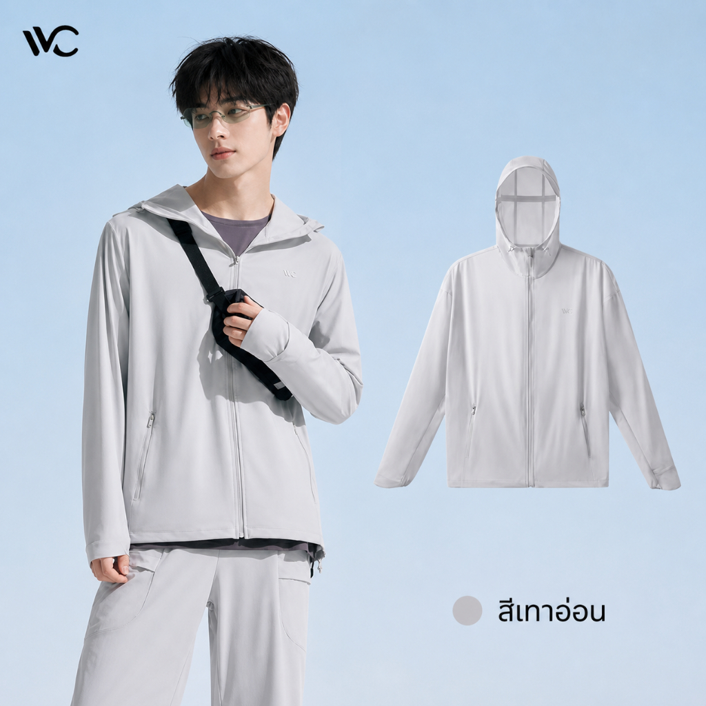 【พร้อมส่งภายในวันที่สั่ง】VVC เสื้อกีฬากันแดดผู้หญิง ทรงหลวมสบาย UPF200+ สำหรับฤดูร้อน เสื้อกันแดดแฟชั่น — صورة 5