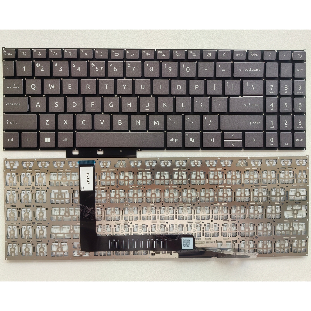 แป้นพิมพ์แล็ปท็อปสําหรับ Acer Aspire 3 A315-24P A315-24PT A315-59G A315-510P AI US ไม่มี Backlit สีเ