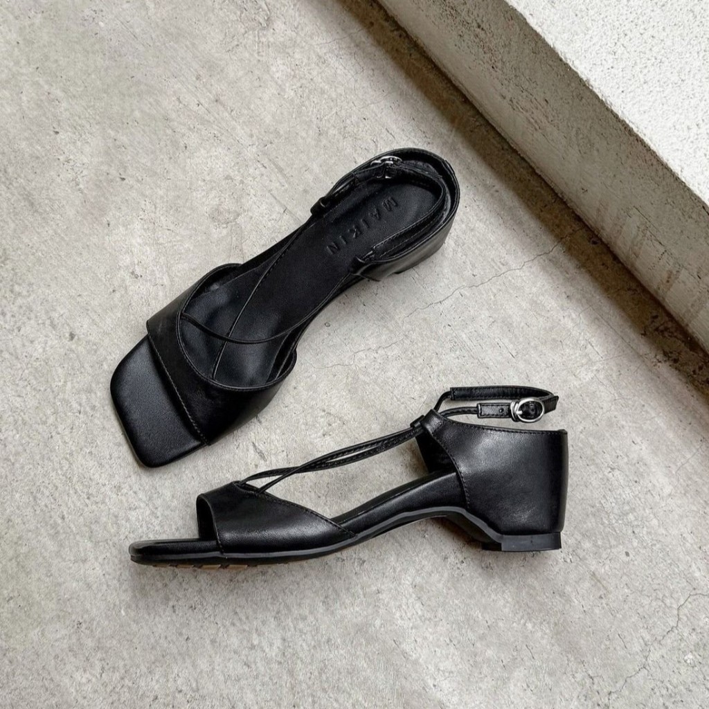 Maixi Chic Slingback Heel Sandals สําหรับผู้หญิง Square Toe รองเท้าส้นสูงใส่สบายสําหรับ Office Party