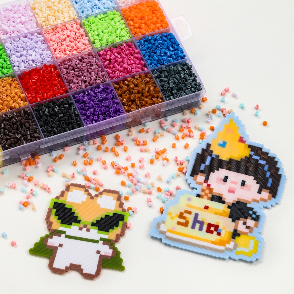 St.kunkka 1000 ชิ้น เม็ดบีทรีดร้อน 2.6มม ลูกปัดมุก DIY คุณภาพสูง เม็ดสม่ำเสมอ ไม่มีครีบ
