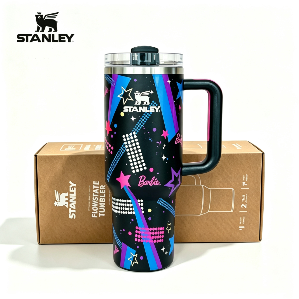 Stanley 20oz/40oz Flip Straw Tumbler สูญญากาศฉนวนสแตนเลส Leakproof Flip Straw
