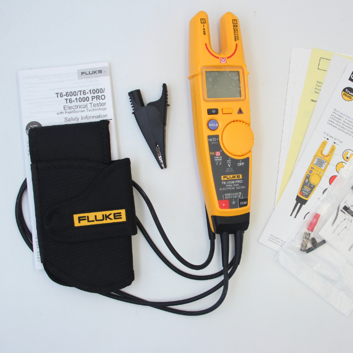 Fluke T6-1000 PRO TRUE RMS แคลมป์มิเตอร์เครื่องทดสอบไฟฟ้าช่วง 1000V Fluke T6-1000PRO