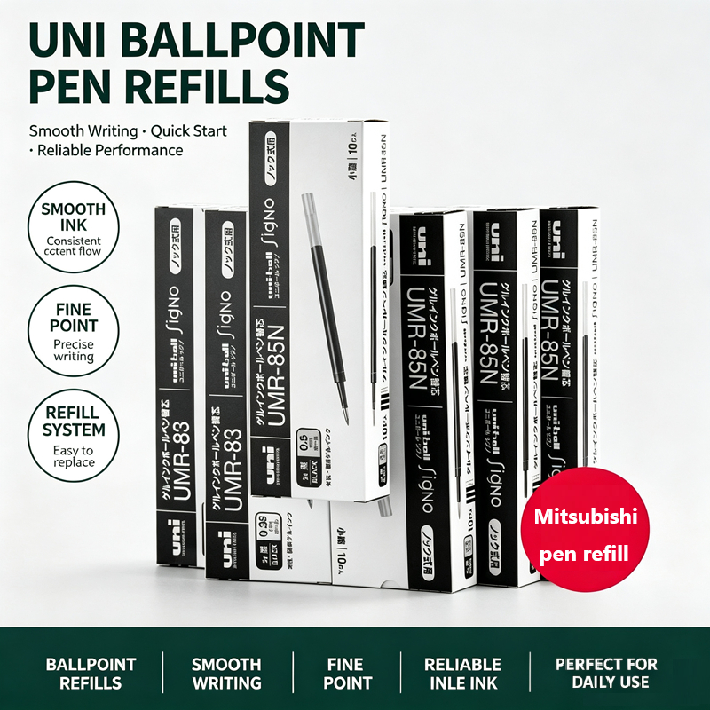Japan UNI UNI Refill UMR-8/85N Gel Pen Refill เหมาะสําหรับ UMN155/105/138