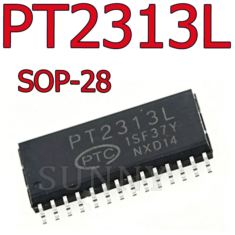 5 ~ 10PCS PT2313 PT2313L Patch เสียงสเตอริโอยี่ห้อใหม่เดิม SOP-28