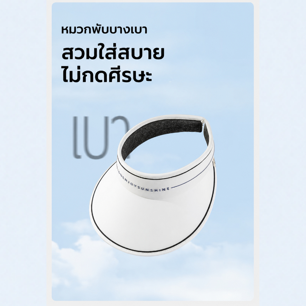 【พร้อมส่งภายในวันที่สั่ง】VVC หมวกกันแดดผู้หญิง UPF50+ ปีกกว้าง สำหรับกีฬากลางแจ้ง — صورة 4