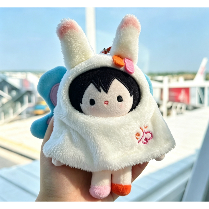 Tai Entertainment CPEmiBonnieใดๆผ้าฝ้ายตุ๊กตาพวงกุญแจ 17 ซม.ตุ๊กตาPlushจี้พัดลมMashandiseคอลเลกชันของขวัญ