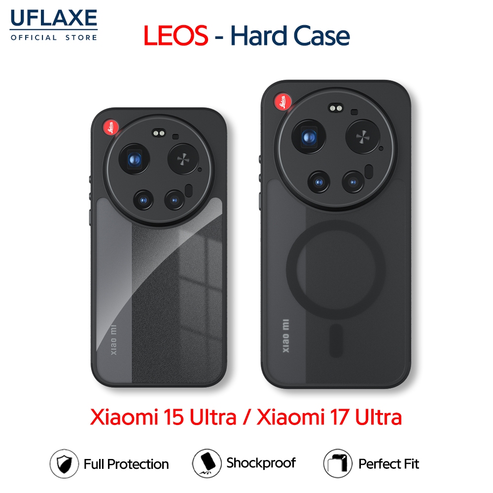 UFLAXE LEOS - สําหรับ Xiaomi 17 Ultra / Xiaomi 15 Ultra Case - Matte Clear เคสแข็งกันกระแทก, Anti-Yellowing Anti-Fingerprint เคสโทรศัพท์ที่ทนทาน