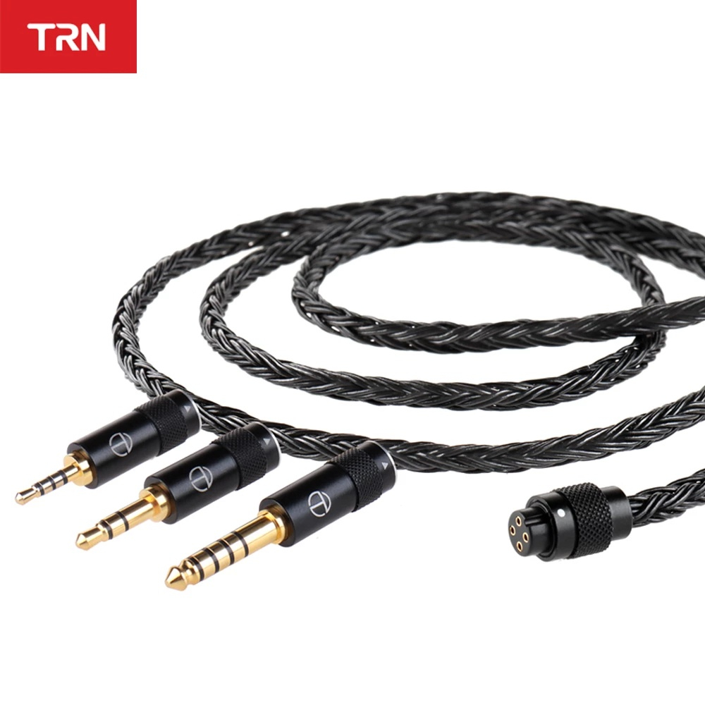 TRN T2 PRO 16 Core Silver Plated HIFI อัพเกรดสาย 3.5/2.5/4.4 มม.ปลั๊ก MMCX/2Pin สําหรับ TRN KZ CCA ห