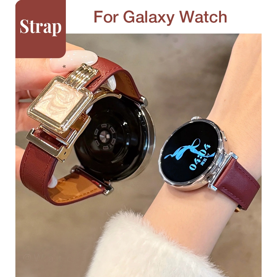 คุณภาพสูง เหมาะสําหรับ Samsung Galaxy Watch 9 7 6 Fit3 สายนาฬิกา Samsung ประณีตแฟชั่น Epoxy Gilt Mag