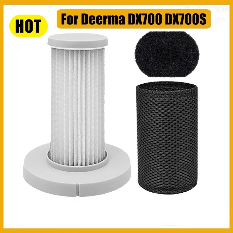 สําหรับ Deerma DX700 DX700S DX700 Pro เครื่องดูดฝุ่น HEPA Filter เปลี่ยนแปรงทําความสะอาดกรองลึกอุปกร