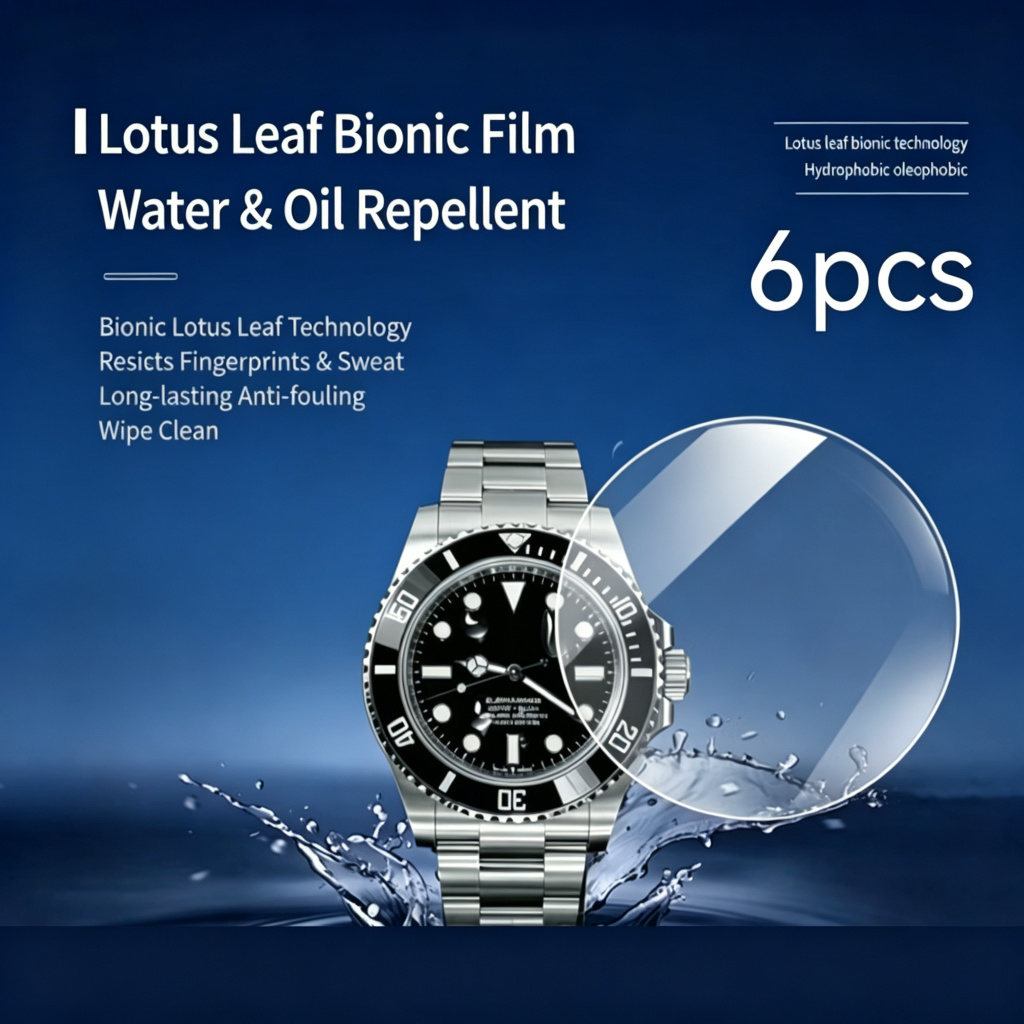6 ชิ้น[ ฟิล์มกันรอยหน้าจอด้านหน้า ] ฟิล์มไฮโดรเจลพร้อมใช้สําหรับ ROLEX Explorer II 226570 / สํารวจ ค