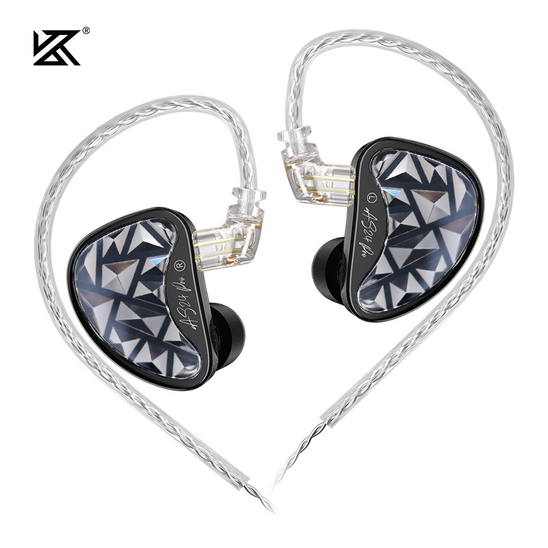 KZ AS24 PRO 24 หน่วยอัพเกรด Balanced Armature ไดรฟ์หูฟัง HIFI ในหูหูฟังตรวจสอบแบบมีสาย