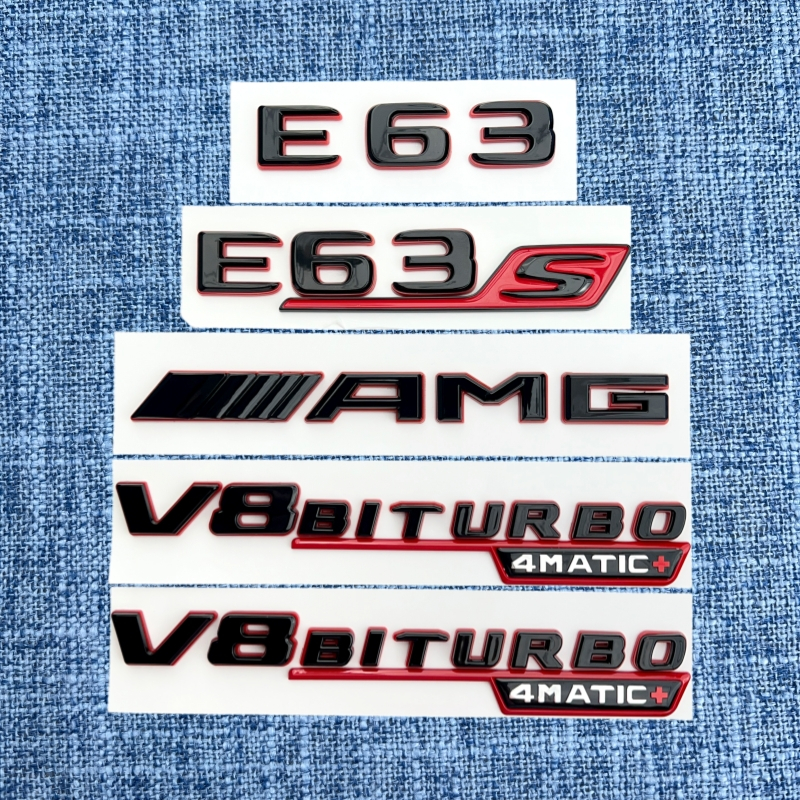 AMG GLE series รถ Trunk badge GLE53 GLE63 GLE63S V8BITURBO4MATIC Trunk letter การปรับเปลี่ยนรถสติกเก