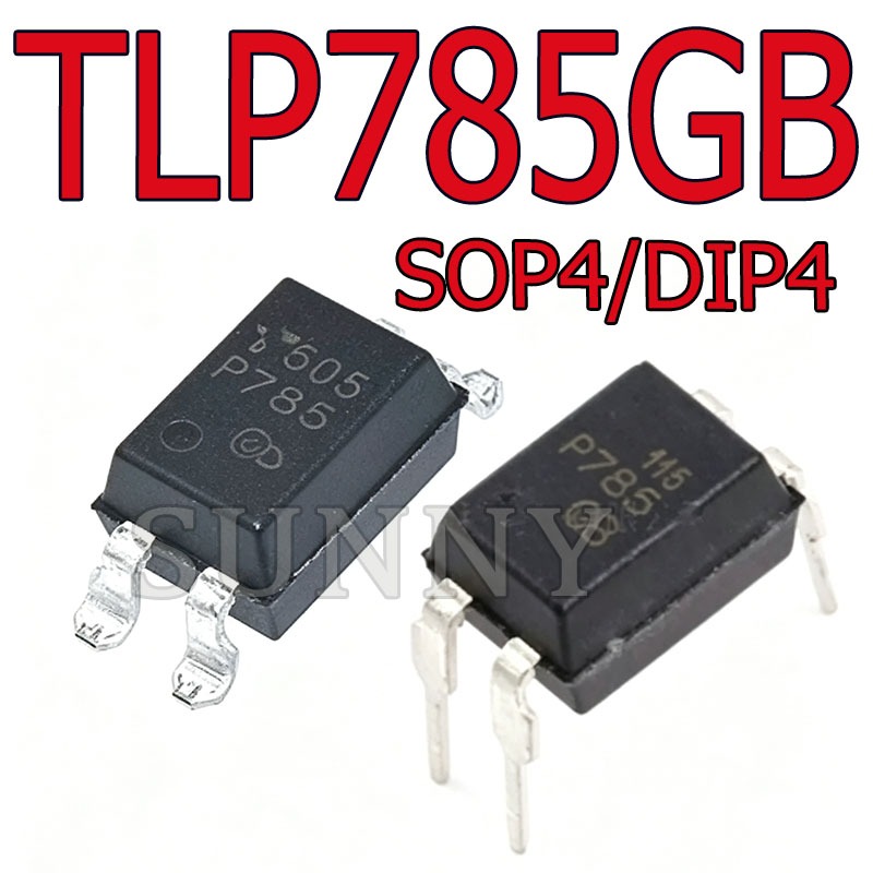 50 ~ 100PCS TLP785GB P785GB ทรานซิสเตอร์หลอด Optocoupler Isolator Patch SOP4 ยี่ห้อใหม่ In-Line DIP4