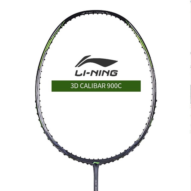 Li Ning 3D CALIBAR 900C ไม้แบดมินตันคาร์บอนทั้งหมด 3UG5 Ultra-Light ที่มีประสิทธิภาพ Smash Racket