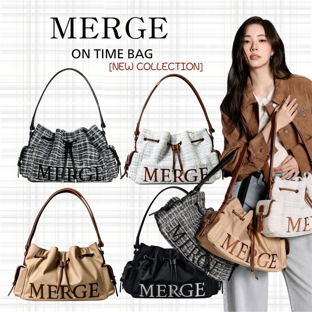 🔥ของแท้ 💯%MERGE On Time Bag 👜✨มือ1กระเป๋าสะพายไหล่ สะพายข้าง