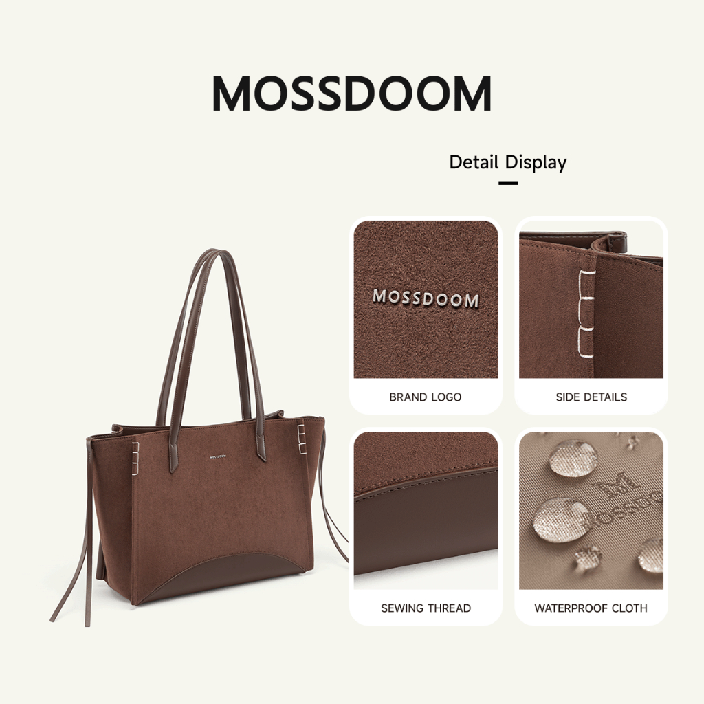 MOSSDOOM حقيبة توت Aureva كبيرة برباط — صورة 7
