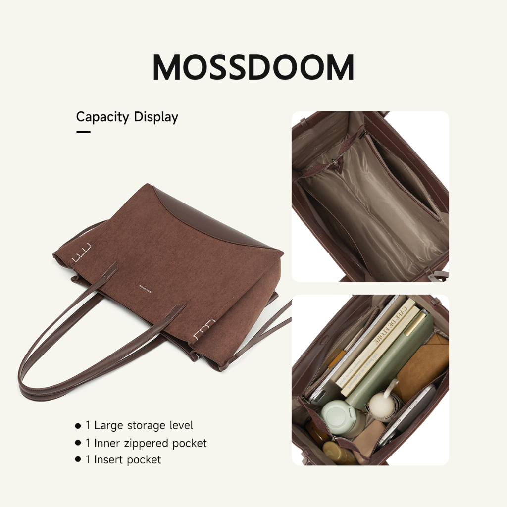 MOSSDOOM حقيبة توت Aureva كبيرة برباط — صورة 8