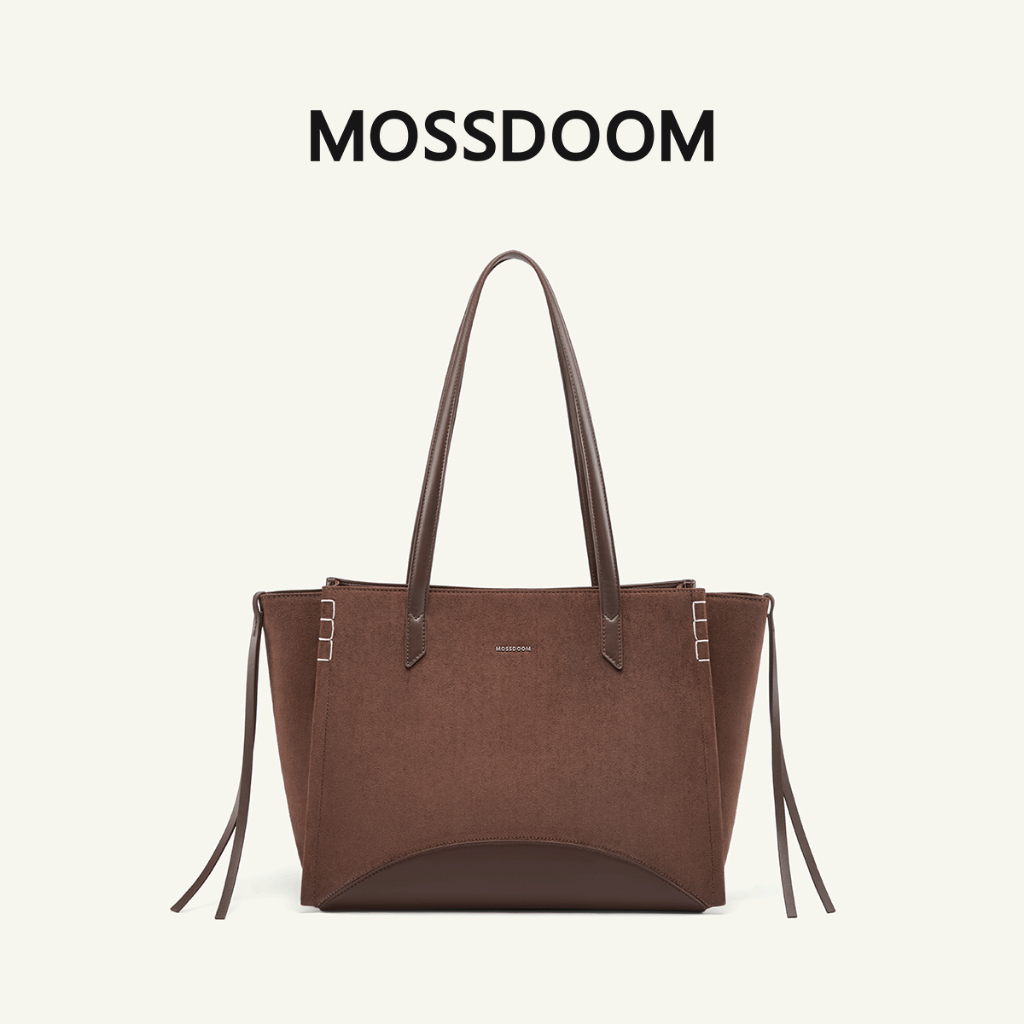 MOSSDOOM Aureva Bag กระเป๋าทรง Tote สำหรับผู้หญิง ดีไซน์เชือกรูด ความจุขนาดใหญ่ สไตล์เรียบหรู ดูดีและทันสมัย