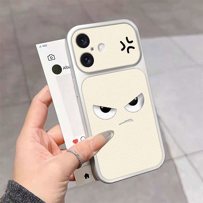 เคสโทรศัพท์สําหรับ iPhone 16 15 14 13 12 11 7plus 8plus x xs max 7 8 se2 se3 ตลก Meme ใบหน้าคู่ผิวเค