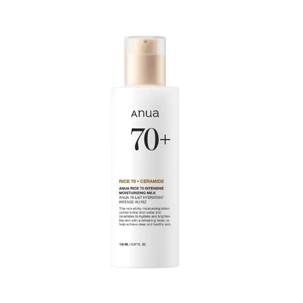 Anua Rice 70+ Ceramide Intensive Moisturizing Milk, Anua Rice Ceramide Facial Lotion 150ml