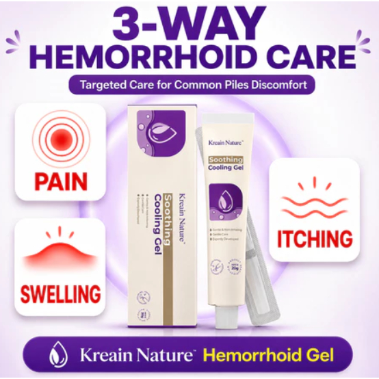 Kreain Nature เจลดูแลริดสีดวงทวาร ช่วยลดอาการปวดแสบ คัน และบวม สำหรับผู้ที่เจ็บ มีเลือดออกขณะขับถ่าย