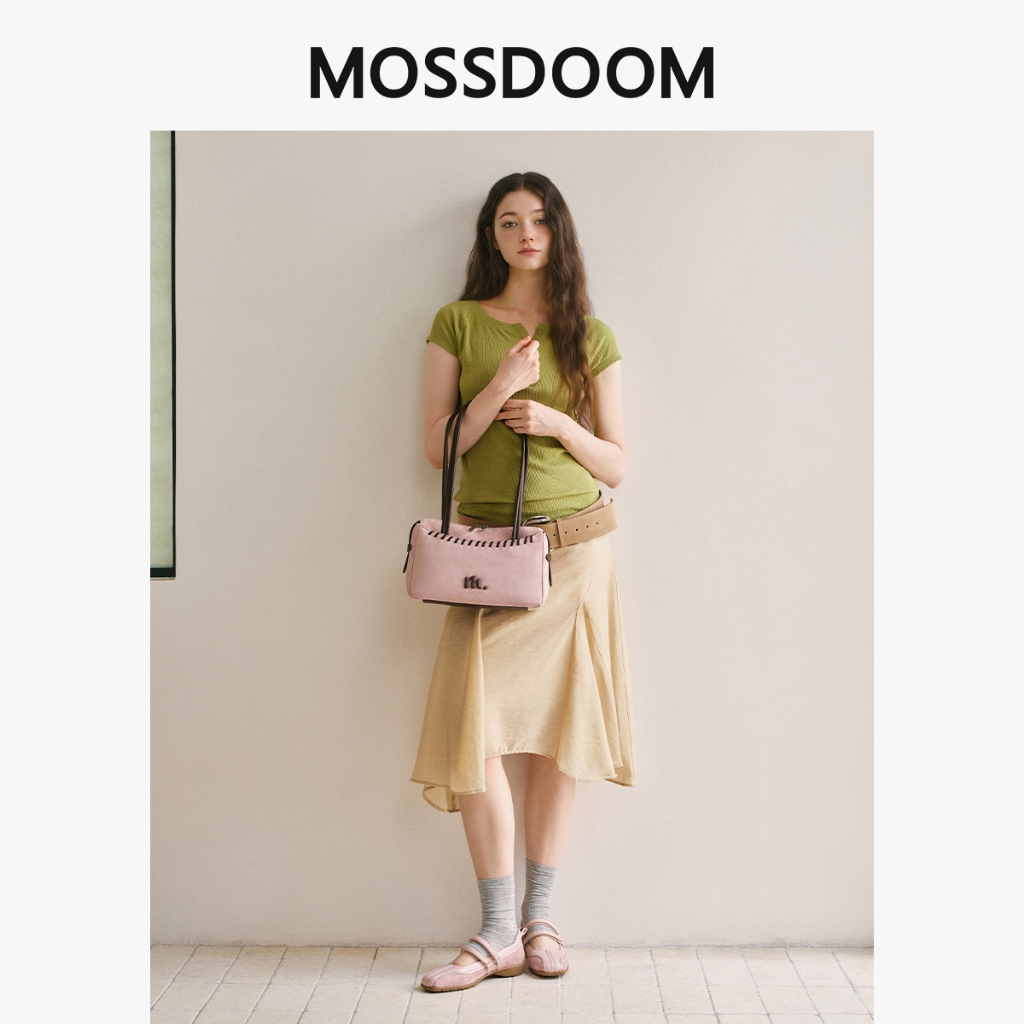 MOSSDOOM حقيبة كتف Nerivy شامواه مع علبة — صورة 4