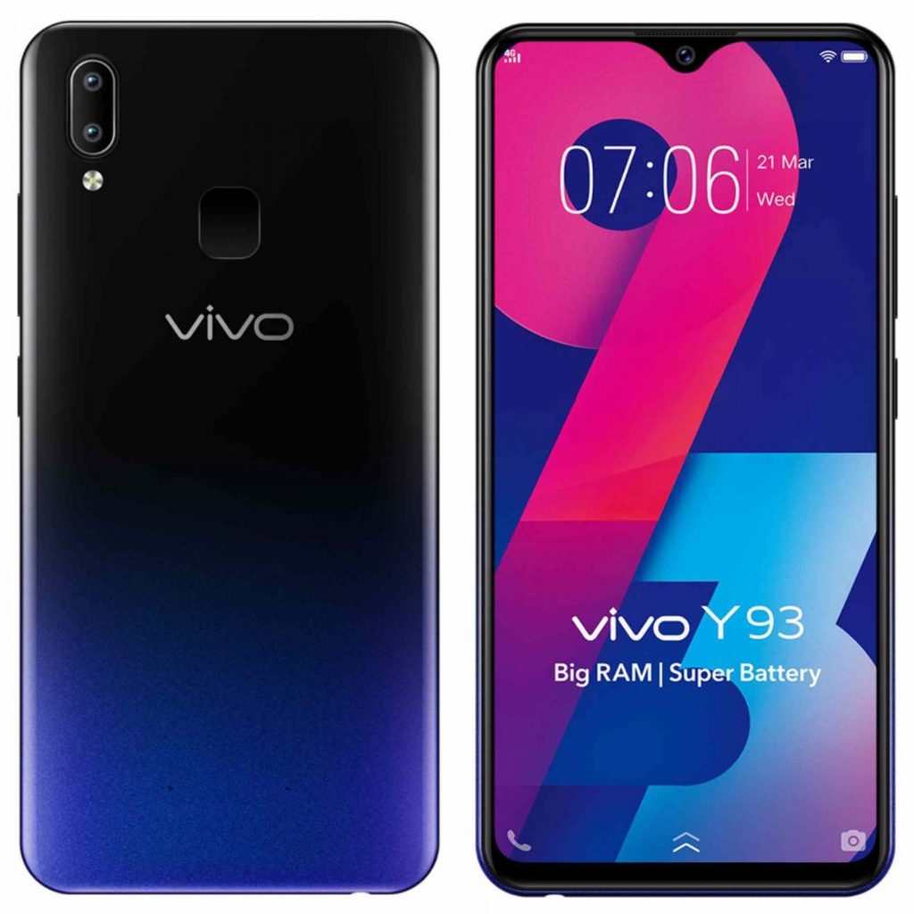 Vivo y93 (3+64GB) สมาร์ทโฟนเวอร์ชันสากล โทรศัพท์มือสอง