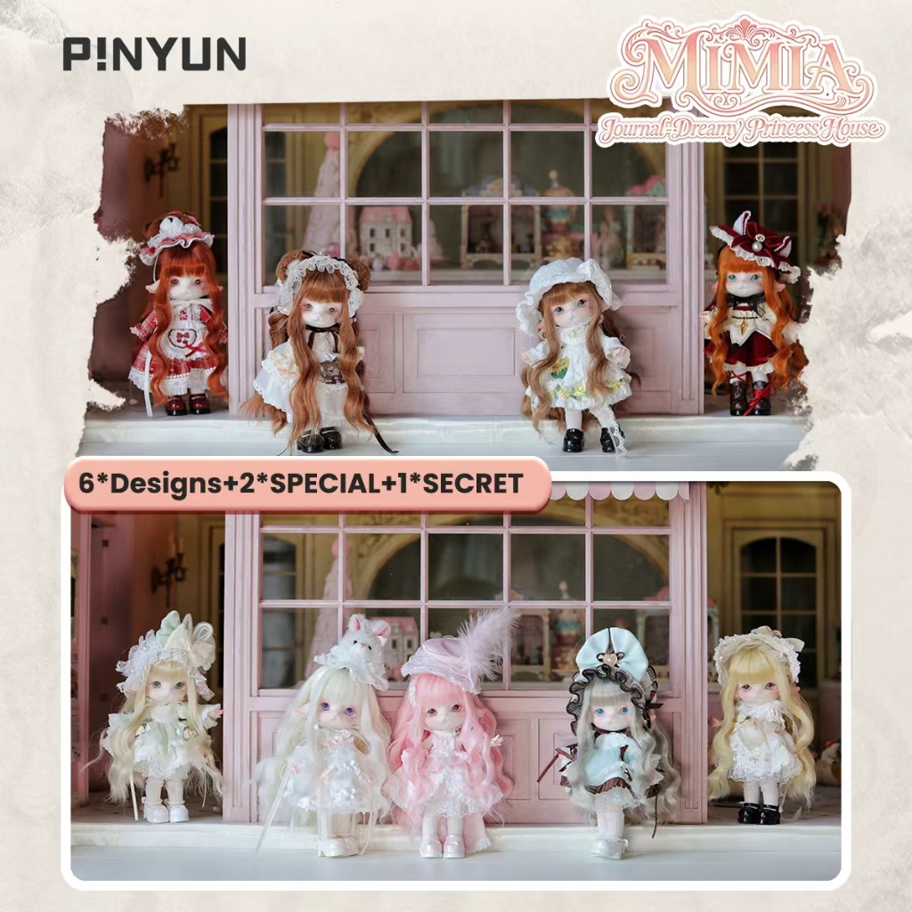 MiMiA Fantasy Princess House Series ของเล่นอินเทรนด์ MJD Blind Box Articulated Doll
