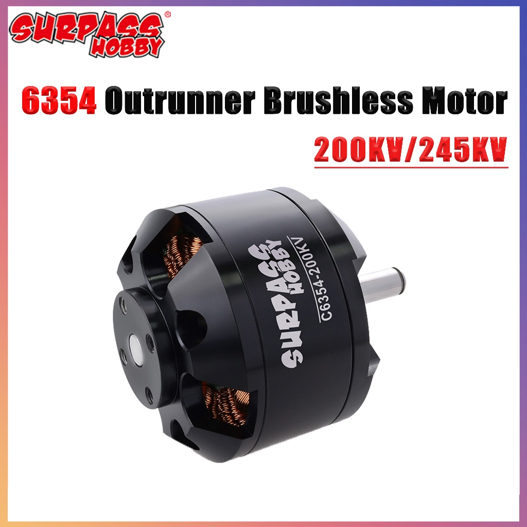 SURPASS HOBBY C6354 6354 200KV 245KV 200KV Outrunner มอเตอร์ไร้แปรงสําหรับ RC Multicopters เครื่องบิ