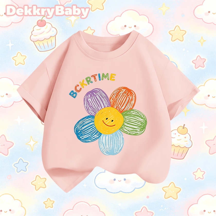 Dekkry Baby بلوزة بنات كورية نصف كم — صورة 2