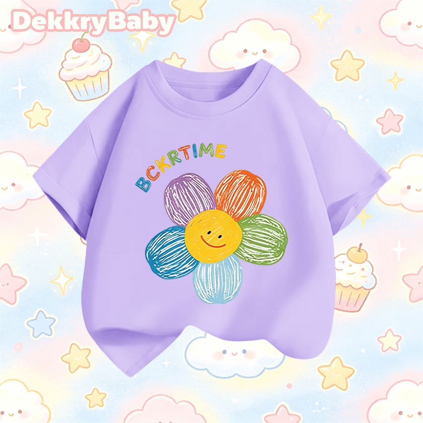Dekkry Baby بلوزة بنات كورية نصف كم — صورة 4